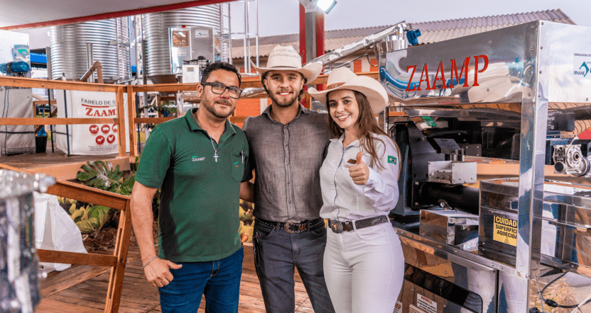 O Influenciador Murilo Groth Visita o Estande ZAAMP no Show Rural 2025! Veja o que Ele Achou!